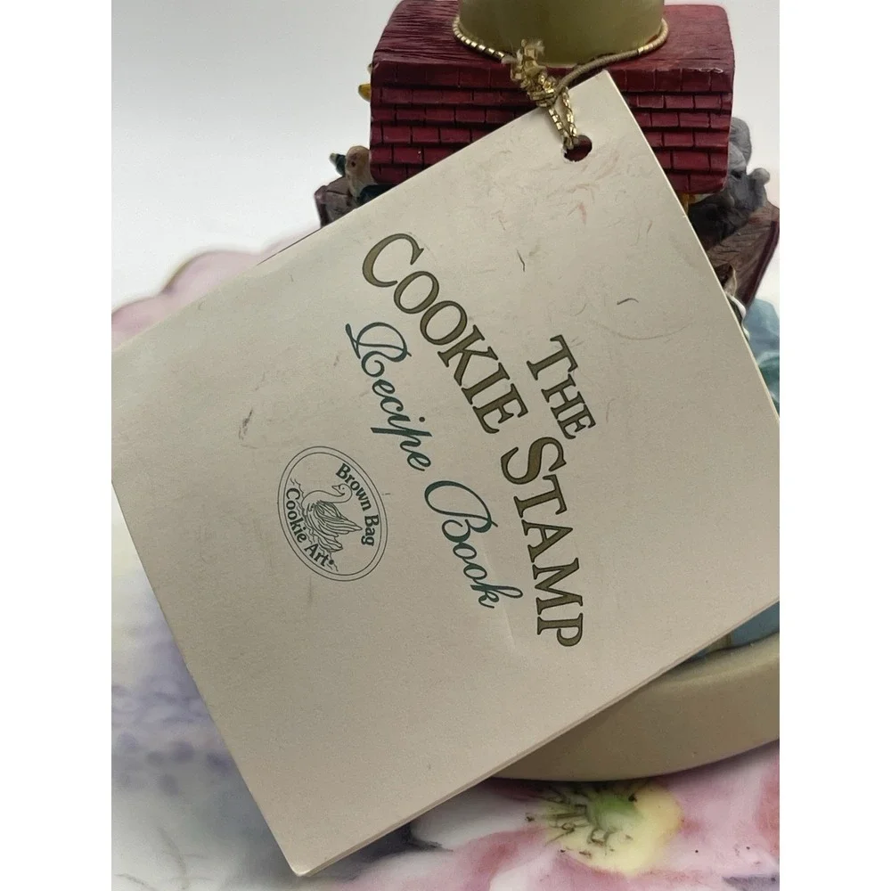 Brown Bag Cookie Art Noahs Ark Cookie Stamp with Dove Impression and Recipe Book